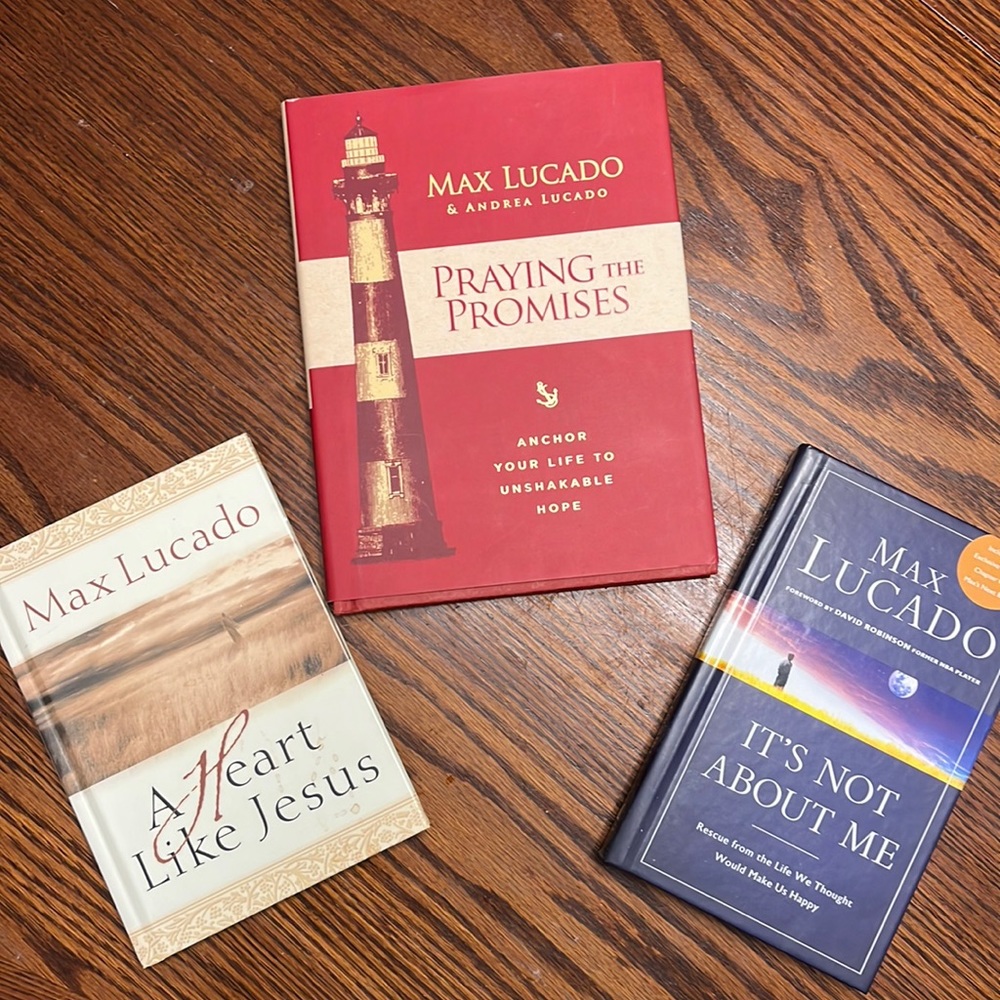 3 Max Lucado Hardback Books